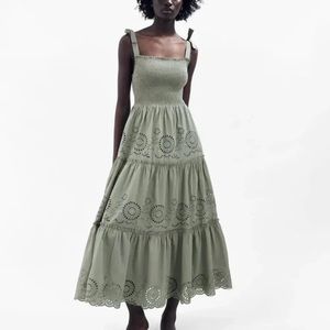 Zara Embroidered Maxi Dress